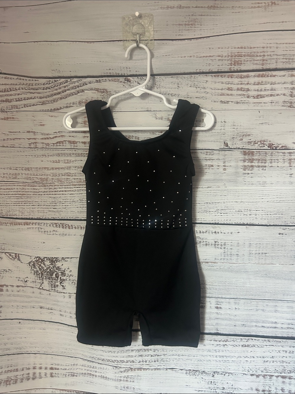 Girls black Sparkle Gymnastics Leotard Short from cat&jack size 4/5
